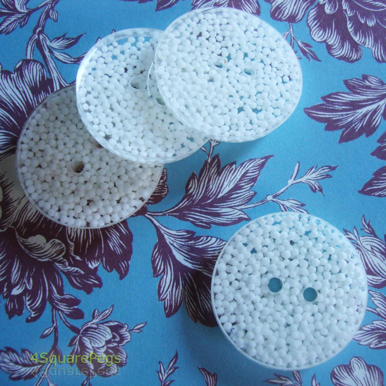 Handmade Resin Buttons, White Sprinkle Buttons, Buttons for Sewing, Craft Supplies, Buttons for Cardigan, Unique Buttons for Knitting DIY