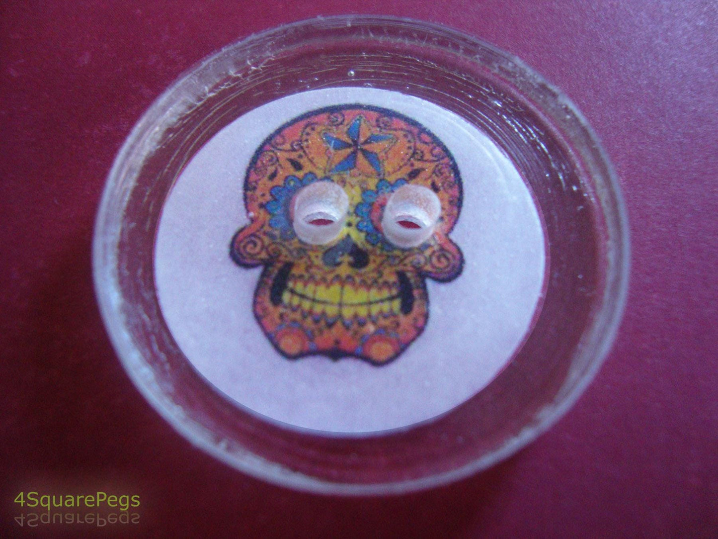 Handmade Resin Buttons, Sugar Skull Buttons, Buttons for Sewing, Craft Supples, Buttons for Cardigan, Unique Buttons for Knitting DIY