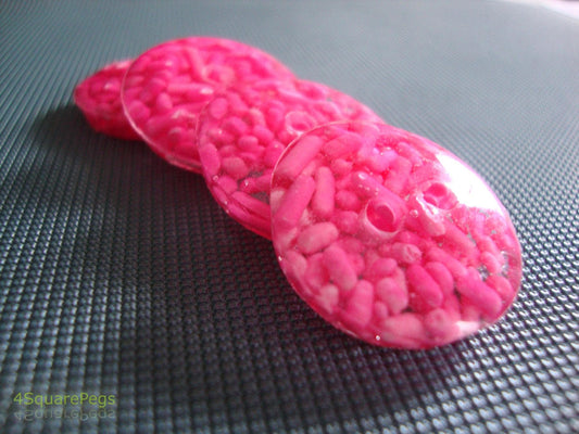 Handmade Resin Buttons, Pink Sprinkle Buttons, Buttons for Sewing, Craft Supplies, Buttons for Cardigan, Unique Buttons for Knitting DIY