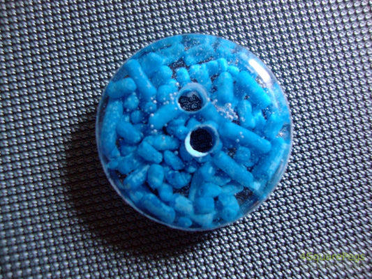 Handmade Resin Buttons, Blue Sprinkle Buttons, Buttons for Sewing, Craft Supplies, Buttons for Cardigan, Unique Buttons for Knitting DIY